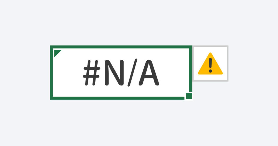 Excelの#N/Aエラーの意味と表示させない方法