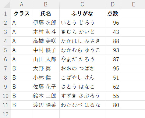 Excel操作画面のスクリーンショット