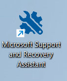「Microsoft Support and Recovery Assistant」のショートカットアイコン